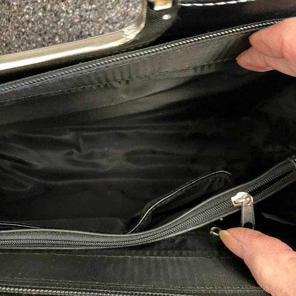 Black leather purse tri colour - Picture 6 of 8